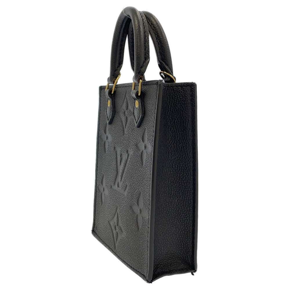 Louis Vuitton handbag Monogram Empreinte Sac Plat shoulder bag black - Picture 2 of 12